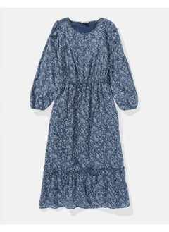American Eagle AE Long-Sleeve Button-Up Midi Dress  - Image 3