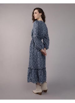 American Eagle AE Long-Sleeve Button-Up Midi Dress  - Image 2