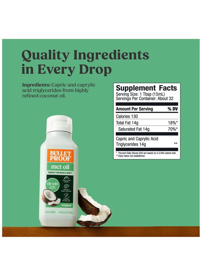 Bulletproof XCT Oil for Keto and Paleo Diet from Coconuts Only - 16oz - Image 3