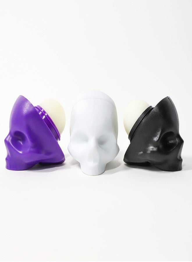 Rebels Refinery 3-Piece Neapolitan Skull Lip Balm Bundle - Passion Fruit, Black Mint & White Vanilla - Image 1