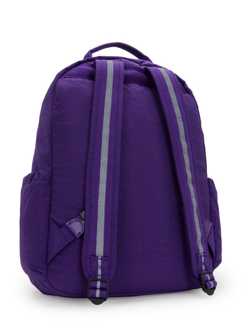 kipling Classic Seoul Kids School Large Backpack with Tablet Protection, 15-inch, 27L, 0.65kg, Bottle holder - VIP Purple - Image 2