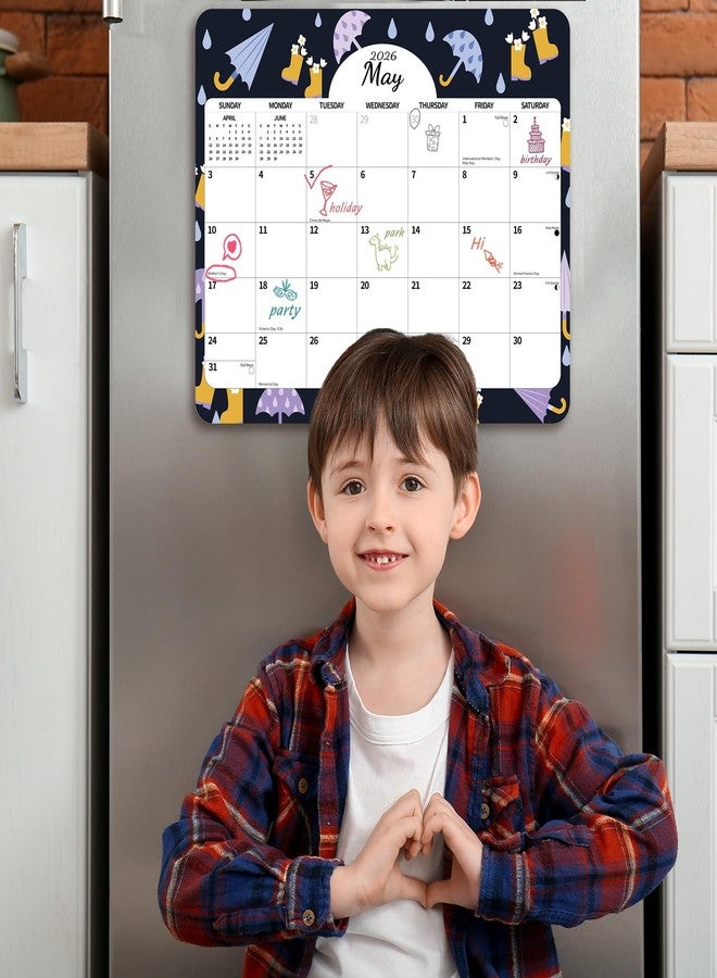 windrio 2026 Magnetic Calendar for Refrigerator 24 Month 13 x 11.4 Inch from January 2026 to December 2027, Fridge Wall Monthly Magnet Calendar Planner, Season and Holidays Decor for Home Easy Organizing - Image 4