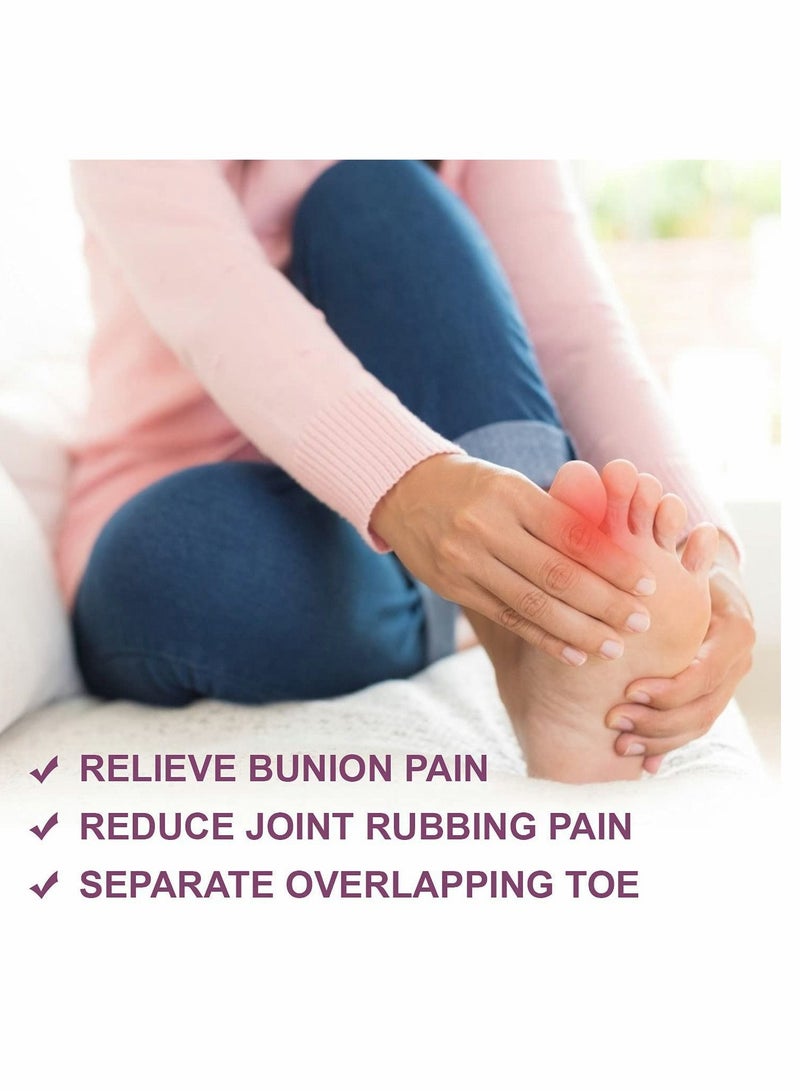 KASTWAVE Bunion Cushion Protector, 6 Pairs of Bunion Corrector Pads with Separator for Big Toe, Gel Shield for Foot Pain Relief, Bunion Correctors for Women&Men  - Image 3