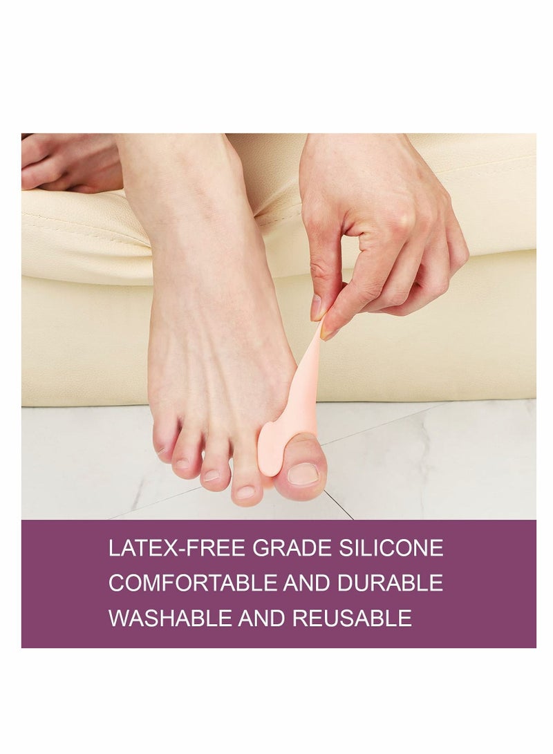 KASTWAVE Bunion Cushion Protector, 6 Pairs of Bunion Corrector Pads with Separator for Big Toe, Gel Shield for Foot Pain Relief, Bunion Correctors for Women&Men  - Image 5