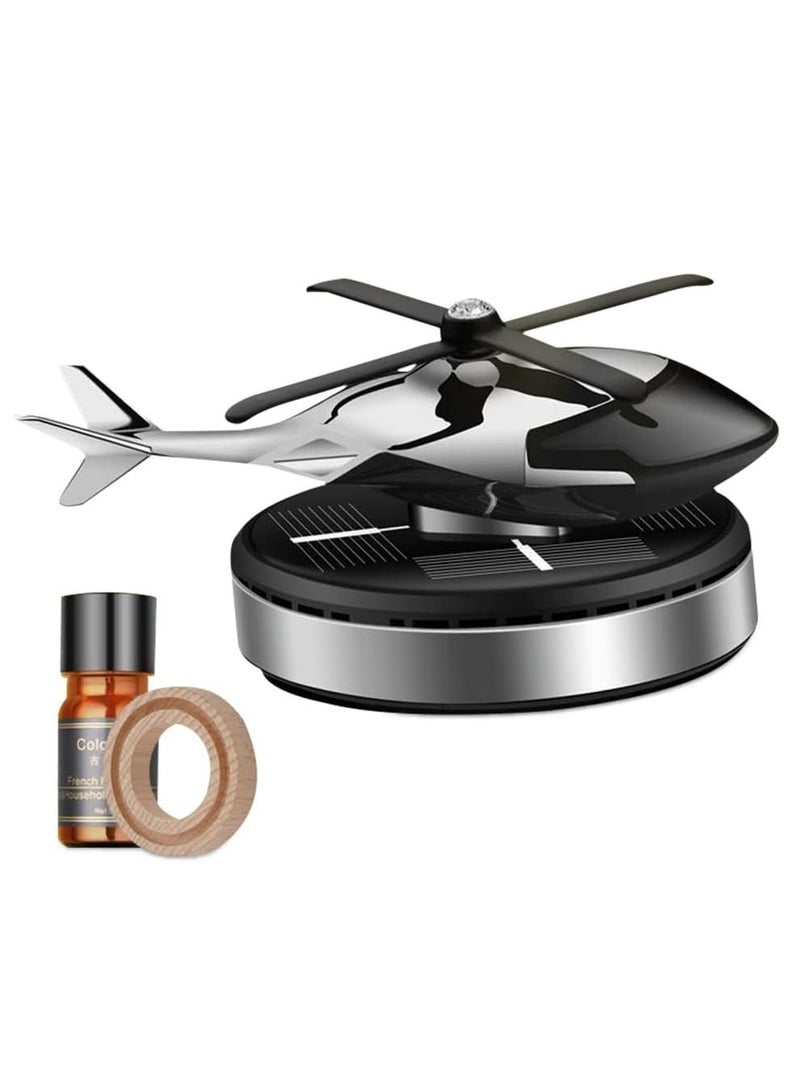 Air Freshener Car Fragrance Diffuser Ornament Helicopter-shaped Solar Powered Car Aromatherapy Decoration Interior Accessories Diffuser for Car and Home - Image 1