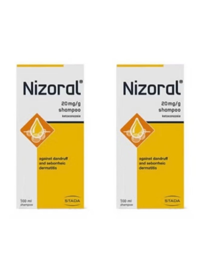 Nizoral - Shampoo Against dandruff and Dermatitis 100ml (2 Pieces) - Image 1