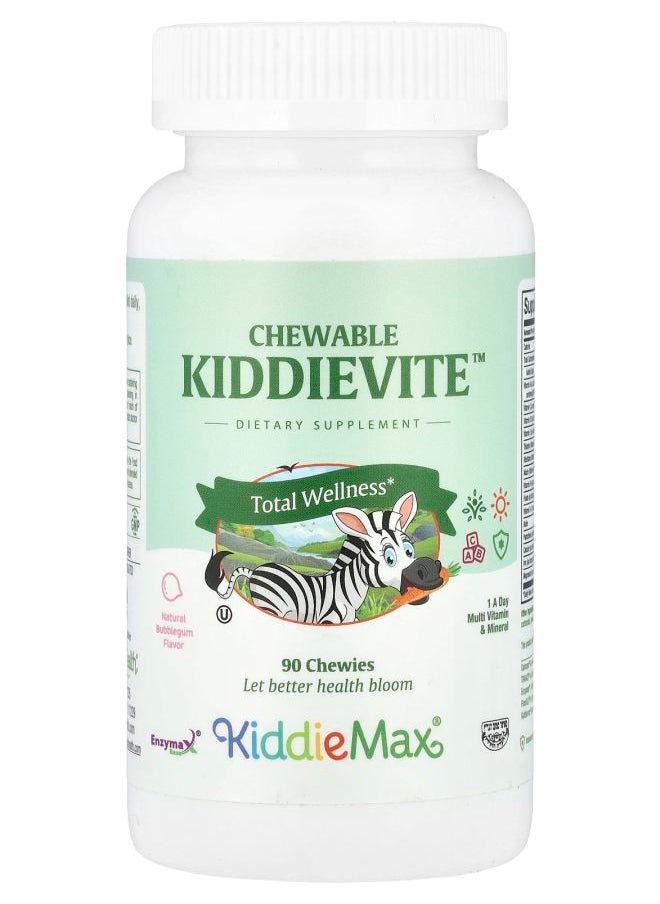 Maxi Health KiddieMax® Chewable Kiddievite™ Natural Bubblegum 90 Chewies 