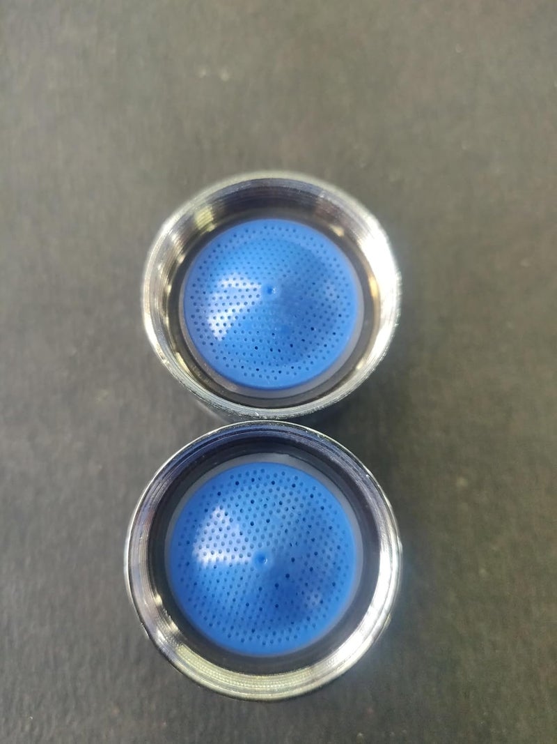 Faucet Aerator with Blue Filter Screen 2 Pack Metal Chrome Finish big size  - Image 3