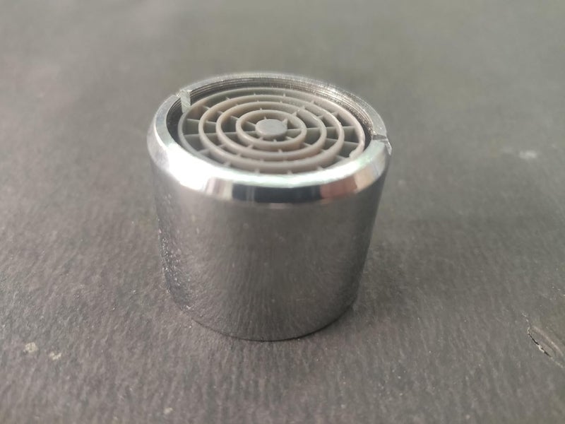Faucet Aerator with Blue Filter Screen 2 Pack Metal Chrome Finish big size  - Image 1