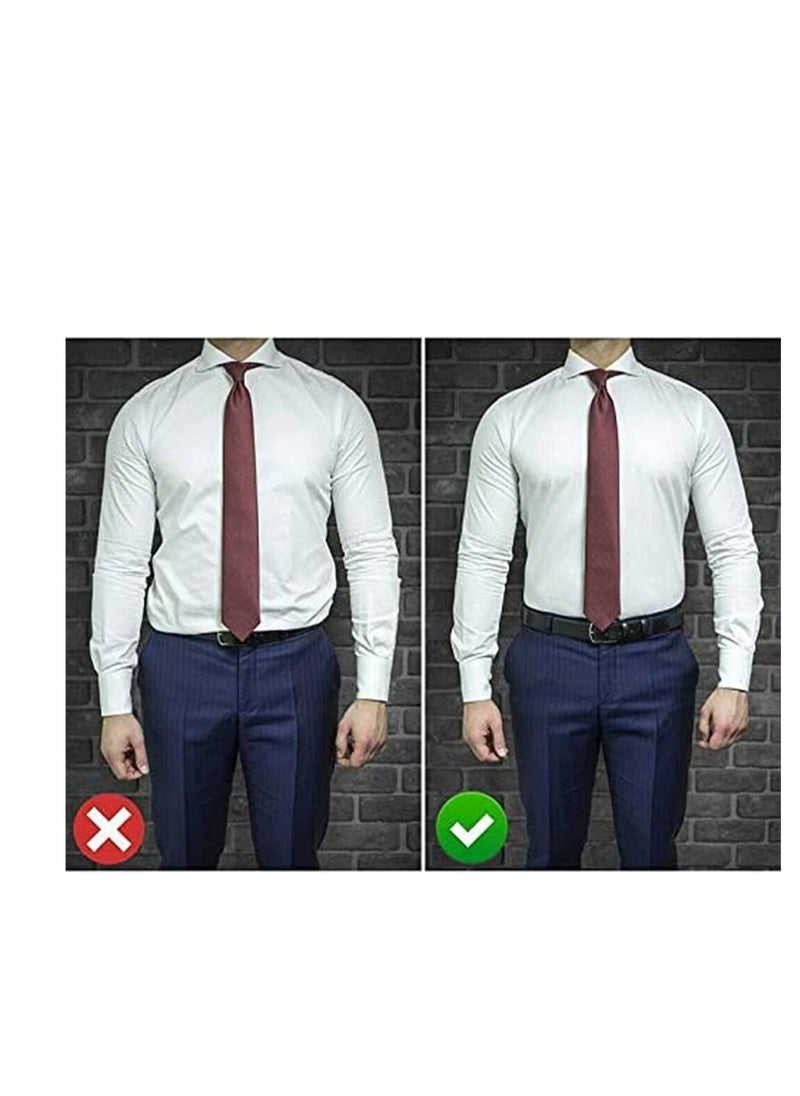 SYOSI - Upgrade Men Shirt Stays Shirt Lock Belt Adjustable Elastic Shirt Holder Keeps Shirt Tucked in for Police Military - Image 1