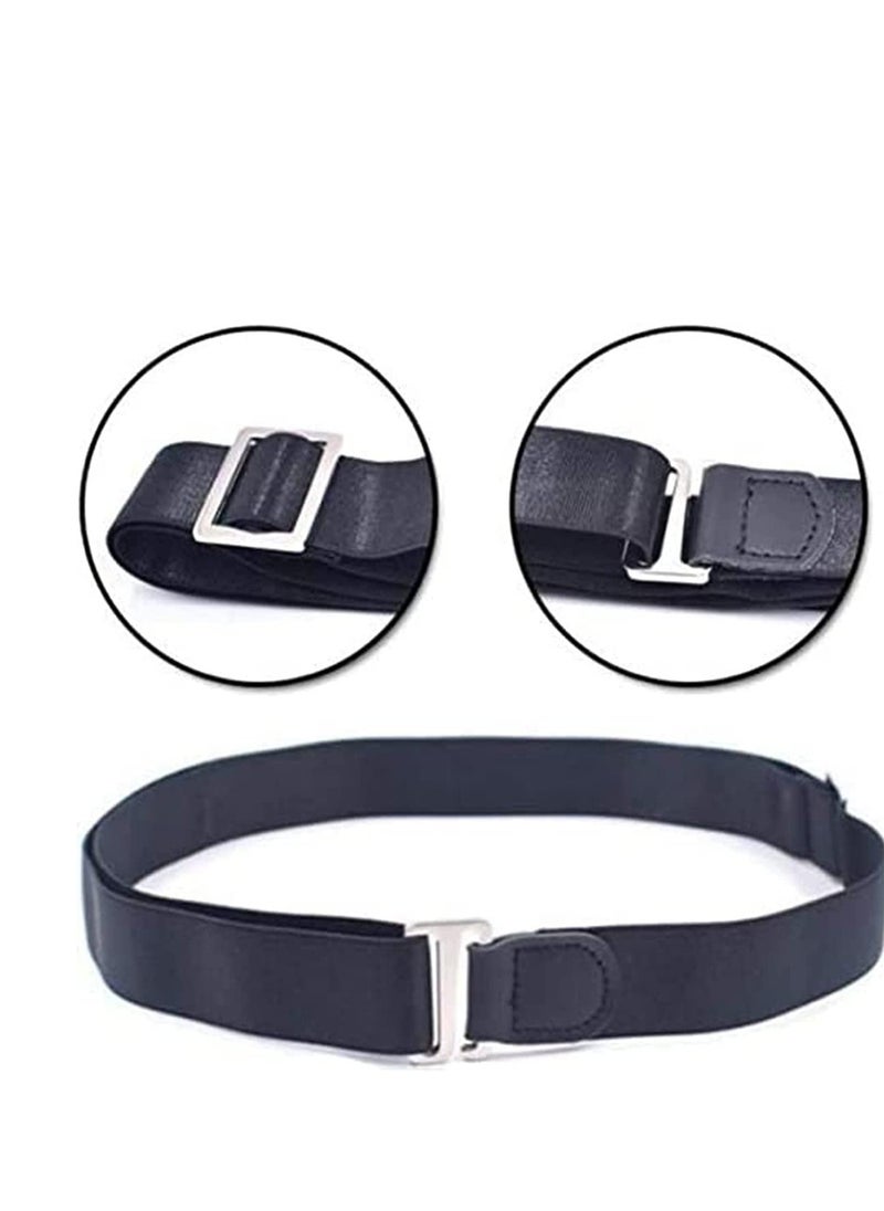 SYOSI - Upgrade Men Shirt Stays Shirt Lock Belt Adjustable Elastic Shirt Holder Keeps Shirt Tucked in for Police Military - Image 1