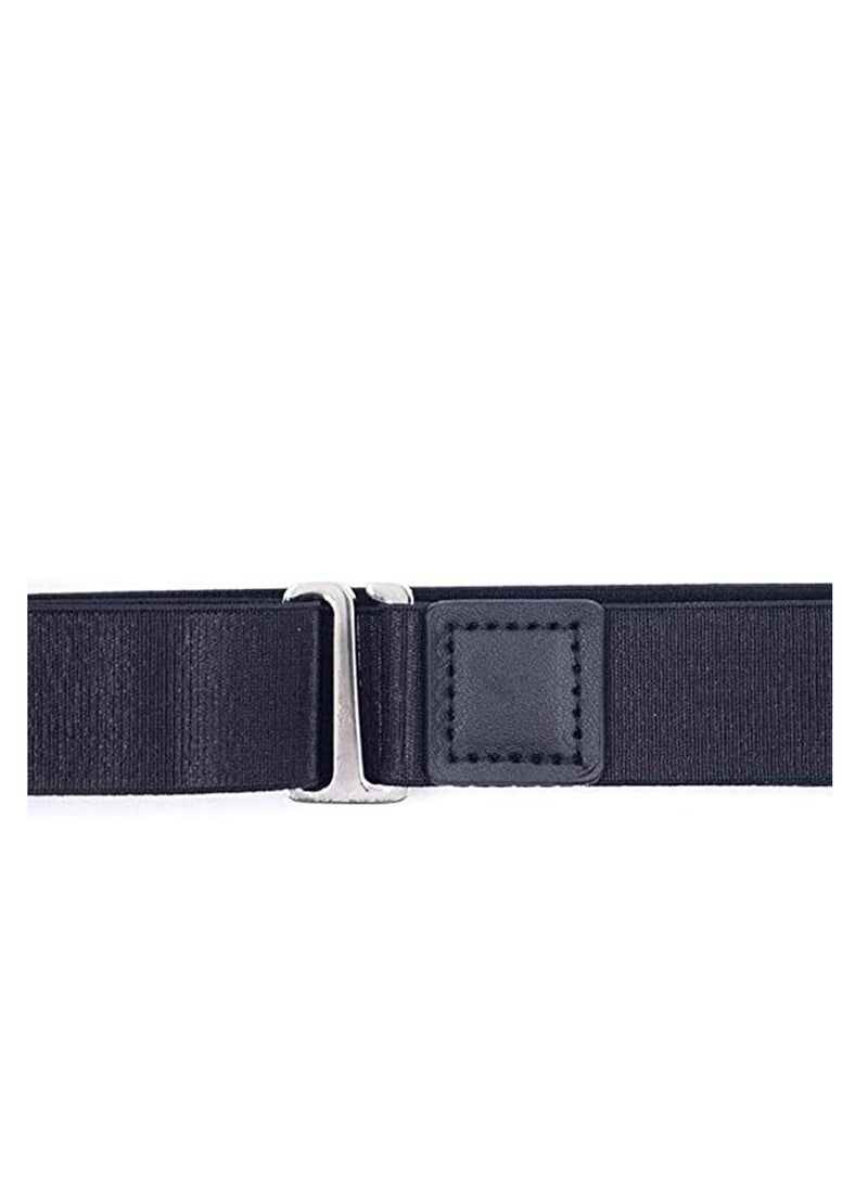 SYOSI - Upgrade Men Shirt Stays Shirt Lock Belt Adjustable Elastic Shirt Holder Keeps Shirt Tucked in for Police Military - Image 1