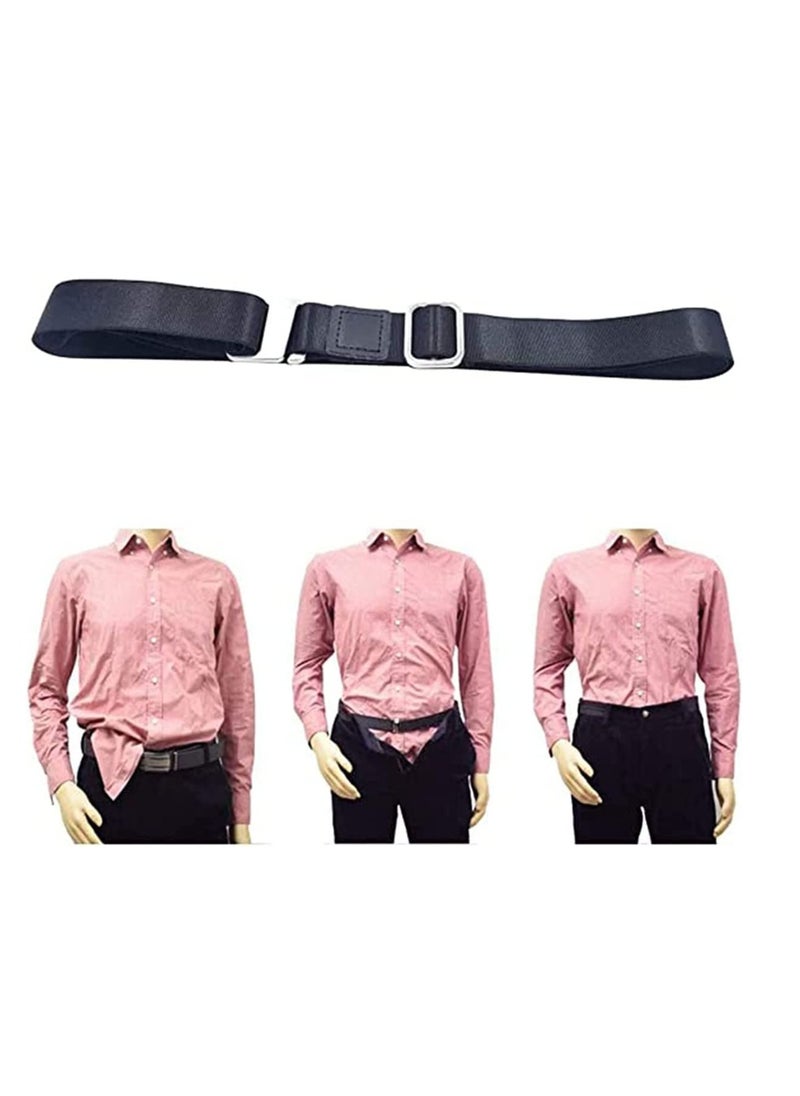SYOSI - Upgrade Men Shirt Stays Shirt Lock Belt Adjustable Elastic Shirt Holder Keeps Shirt Tucked in for Police Military - Image 1