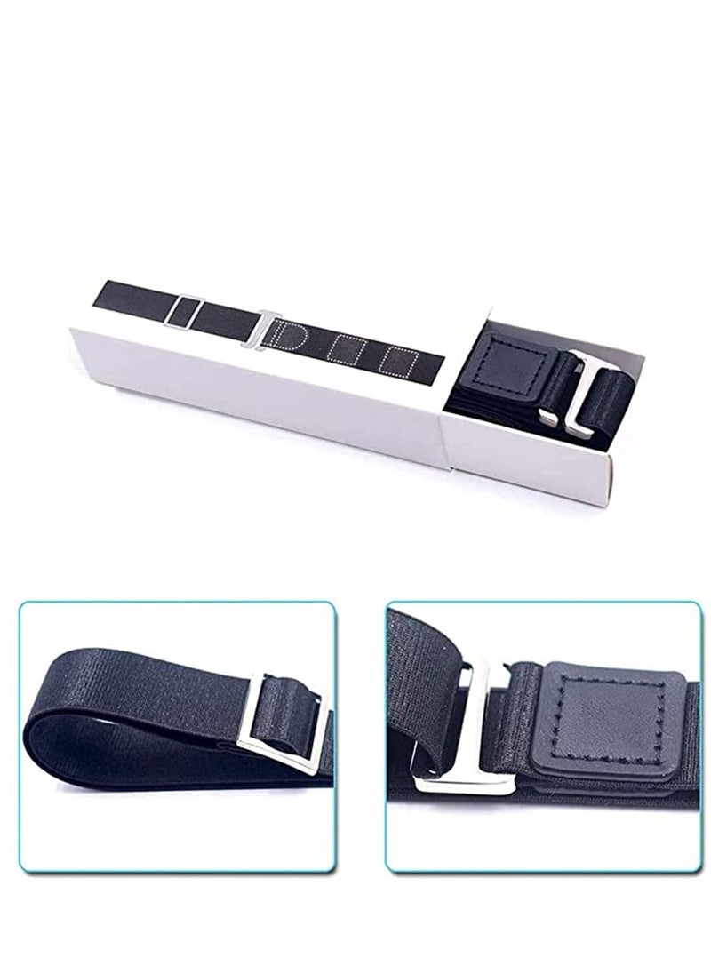 SYOSI - Upgrade Men Shirt Stays Shirt Lock Belt Adjustable Elastic Shirt Holder Keeps Shirt Tucked in for Police Military - Image 1