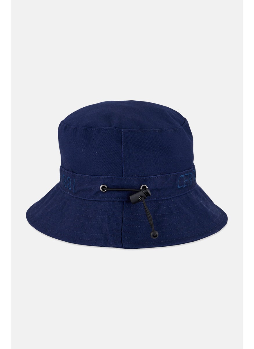 CERRUTI 1881 Men Embroidered Logo Bucket Cap, Navy  - Image 2