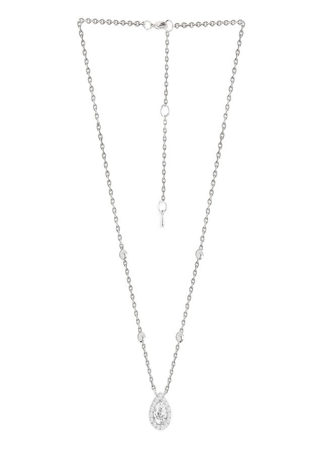 MINUTIAE Silver-Plated Handcrafted Necklace for Women's and Girls_(MNT342_S) - Image 1