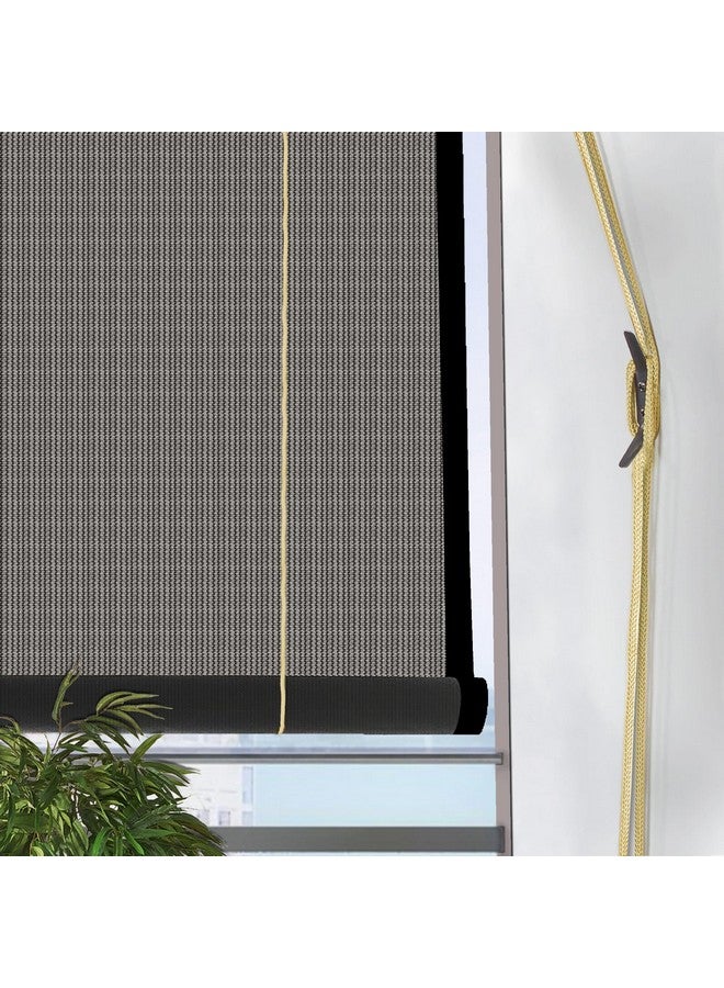 HIPPO Waterproof Chick Blind for Rain Protection Roll Up Blinds for Balcony, Sun Wind Dust & Monsoon Protection Roller Blind (Pebble-Grey, 3FTX9FT) - Image 5