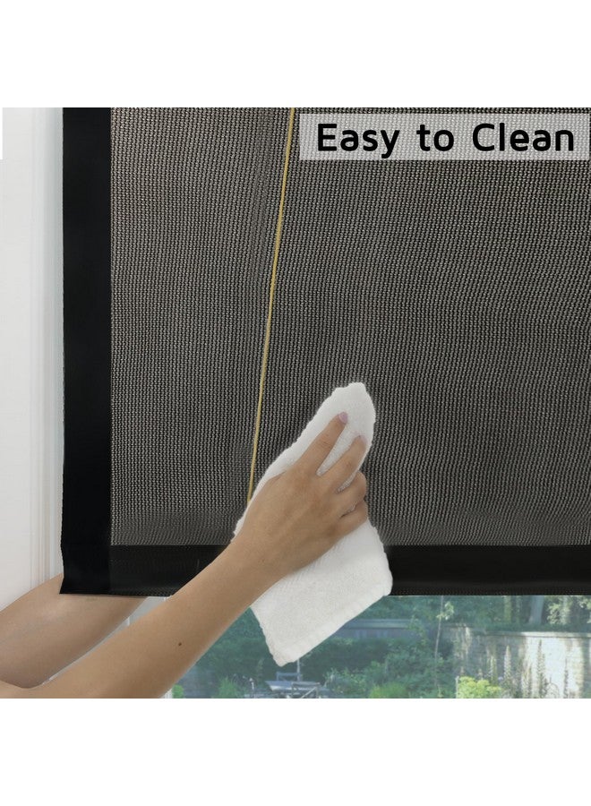 HIPPO Waterproof Chick Blind for Rain Protection Roll Up Blinds for Balcony, Sun Wind Dust & Monsoon Protection Roller Blind (Pebble-Grey, 3FTX9FT) - Image 4