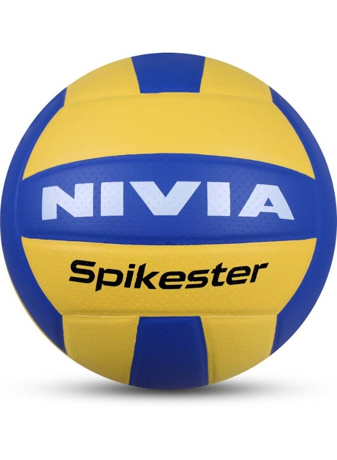 Nivia NIVIA Spikester (Encounter) Volleyball - Size: 4  (Standard, Pack of 1, Blue, Yellow) - Image 1