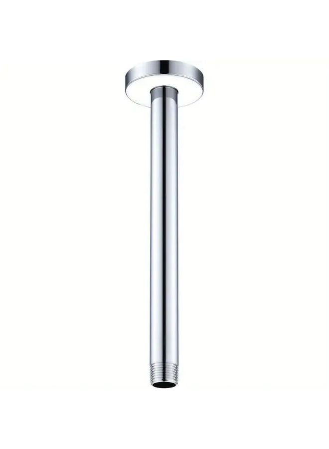 Polished Chrome 12 Inch Heavy Duty Shower Arm with Flange Easy Installation Corrosion Resistant - Image 4