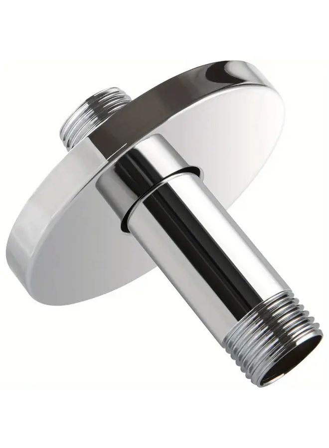 Polished Chrome 12 Inch Heavy Duty Shower Arm with Flange Easy Installation Corrosion Resistant - Image 1