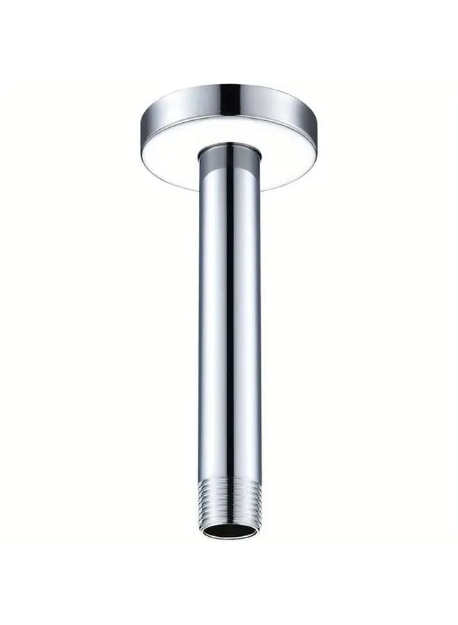 Polished Chrome 12 Inch Heavy Duty Shower Arm with Flange Easy Installation Corrosion Resistant - Image 2