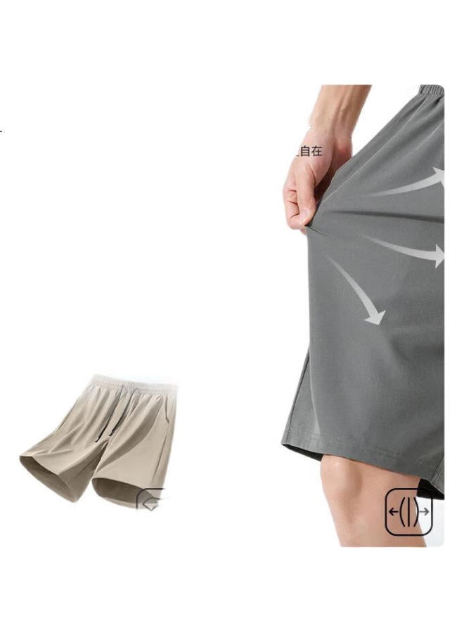 Warrior Quick-Dry Shorts For Men, Summer Style, Youth Basketball Sports, Ice Silk Thin, Men'S Running Five-Point Shorts, Trendy - Image 2