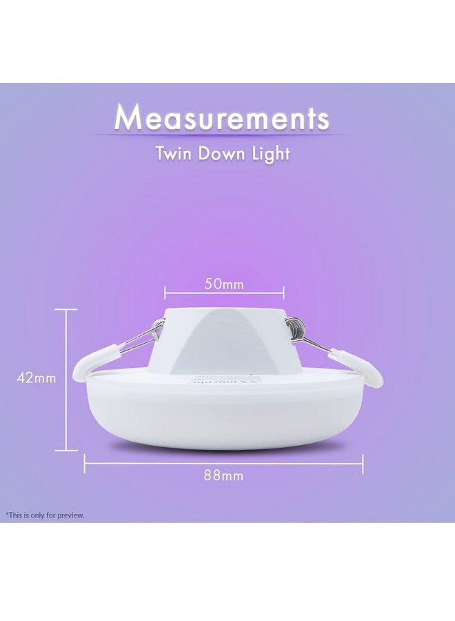 Murphy 2-in-1 7W+7W Double Color Round LED Deep Junction Box Light (Cool White+Warm White, Pack of 12) - Image 4