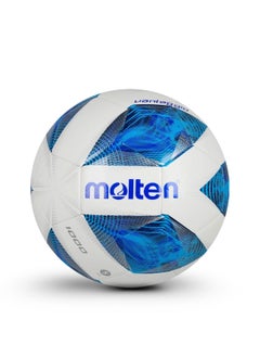 molten Size 5 Football | For Indoor and Outdoor | Durable 20-Panel Design with Innovative Dimple Surface - Blue/White  - Image 1