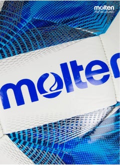 molten Size 5 Football | For Indoor and Outdoor | Durable 20-Panel Design with Innovative Dimple Surface - Blue/White  - Image 5