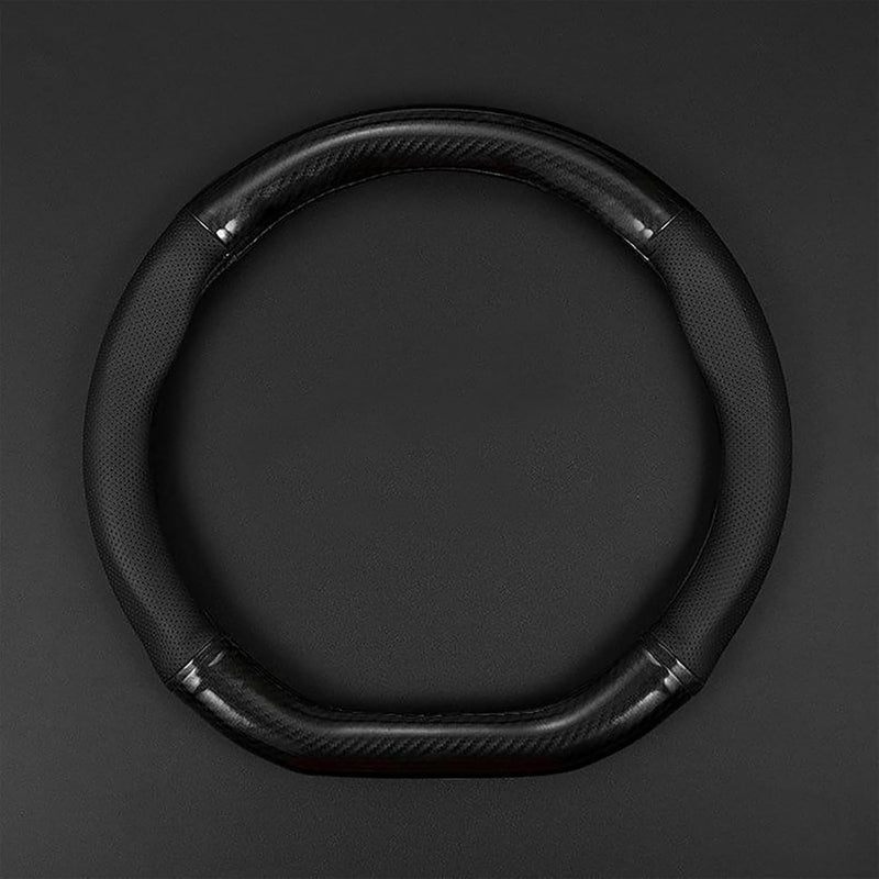 gunhunt Carbon Fiber Non-Slip Steering Wheel Cover - D-Shaped - Image 1