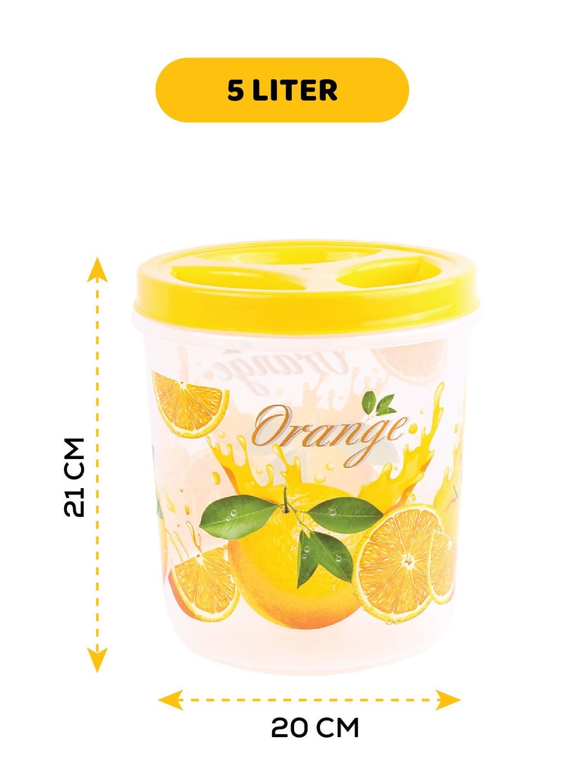 Food Storage Containers For Cereal Flour Sugar And Spices Pack Of 2 7L 5L