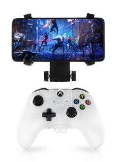 Phone Clip for Xbox Series X Controller, Mobile Phone Mount Adjustable Phone Holder Clamp for Xbox Series S/X, Xbox One S/X, Xbox One Controllers (Black)