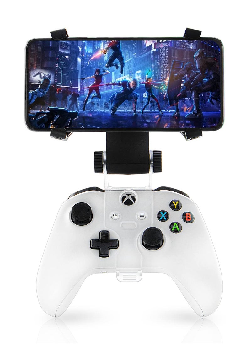 KASTWAVE - Phone Clip for Xbox Series X Controller, Mobile Phone Mount Adjustable Phone Holder Clamp for Xbox Series S/X, Xbox One S/X, Xbox One Controllers (Black) - Image 1