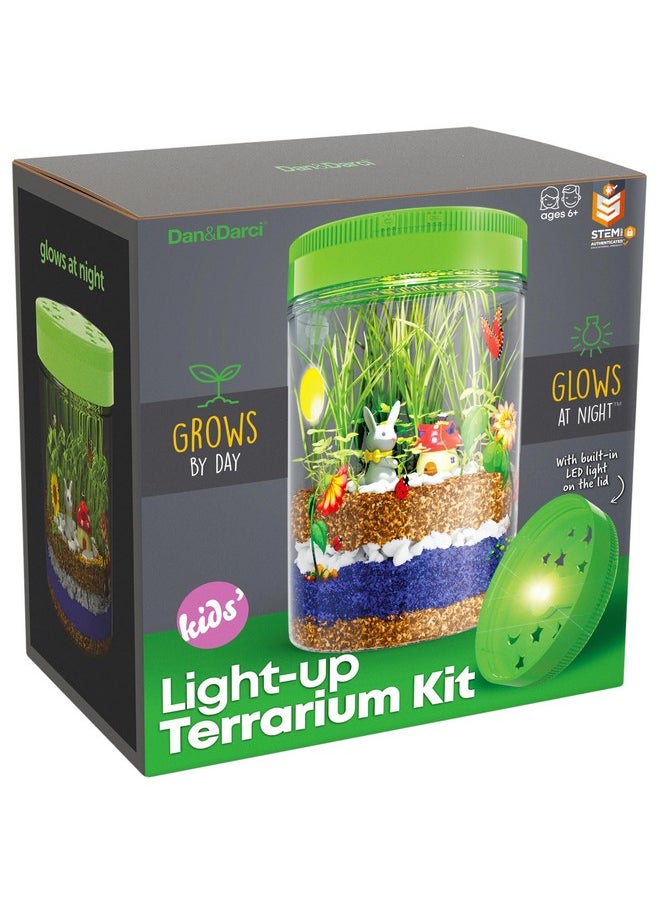 دان آند دارسى - مجموعة Terrarium المضيئة للأطفال - مجموعات العلوم الجذعية - هدايا للأطفال - ألعاب تعليمية للأطفال للأولاد والبنات - أفكار مشاريع الحرف اليدوية للأعمار من 6 إلى 7 سنوات من 8 إلى 12 عامًا - Image 1