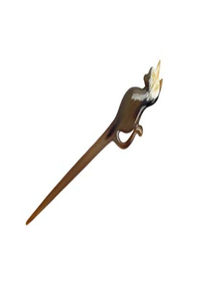 Marycrafts - Buffalo Horn Hair Stick Hair Accessories Hair Sticks For Women Handmade 7.2" - Image 1