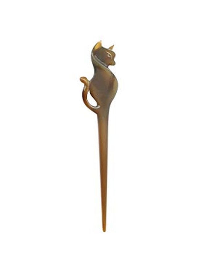 Marycrafts - Buffalo Horn Hair Stick Hair Accessories Hair Sticks For Women Handmade 7.2" - Image 1