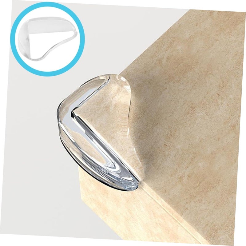 20 Pcs Clear Corner Protectors for Furniture Glass Desk Edges Safety Bumpers Easy Install - Image 5