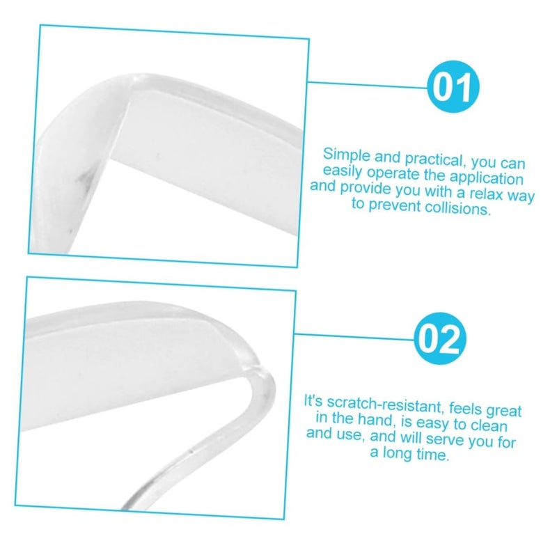 20 Pcs Clear Corner Protectors for Furniture Glass Desk Edges Safety Bumpers Easy Install - Image 4
