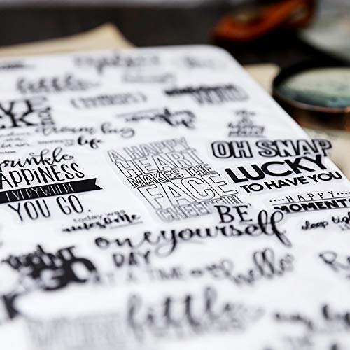 Doraking 90PCS Vintage Nice Words Sentences Sweet Happiness Stickers for Decoration Laptop Scrapbook Windows - Doraking No-Repeat Vintage Words Stickers - Image 4