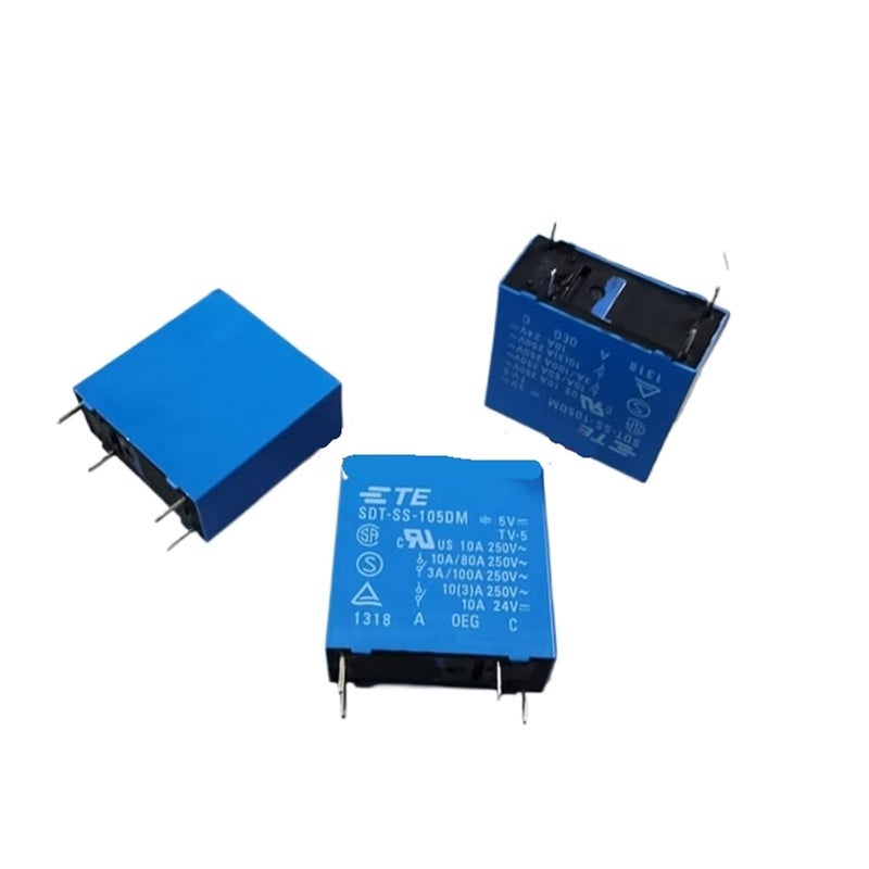 10 قطع/الدفعة من المرحلات SDT-SS-105DM بجهد 5V وتيار 10A و4 أطراف