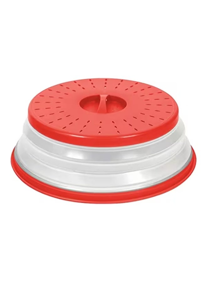 توفولو غطاء طعام مقاوم للحرارة، متين وقابل للطي، مناسب للميكروويف، باللونين الأحمر والأبيض - Image 4