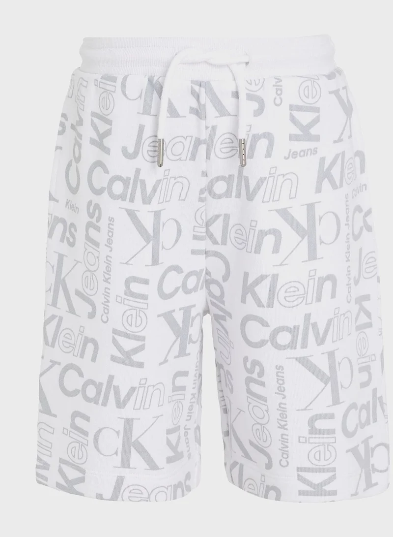 Calvin Klein Jeans Kids All Over Print Shorts