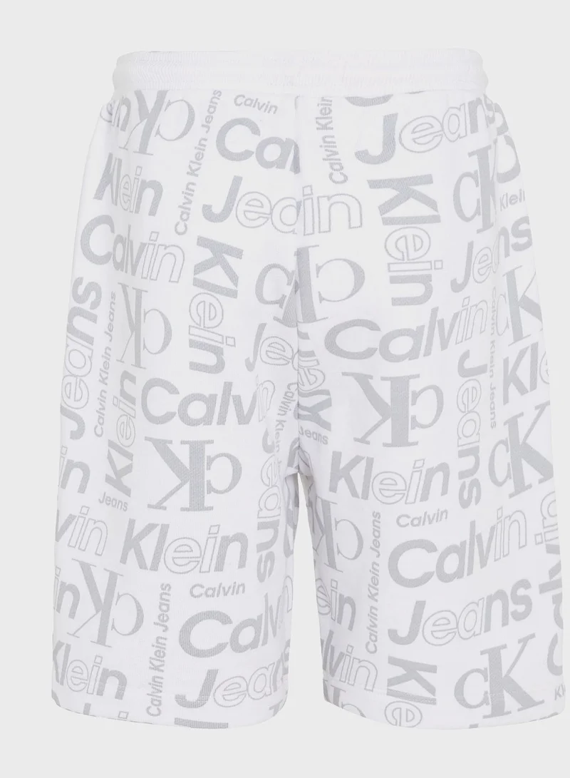 Calvin Klein Jeans Kids All Over Print Shorts