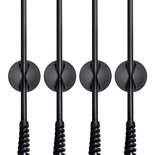 SYGA Cable Clips Multi Purpose Cable Organizer Cord Management Self Adhesive Durable Multicolor Set of 4 - Image 5