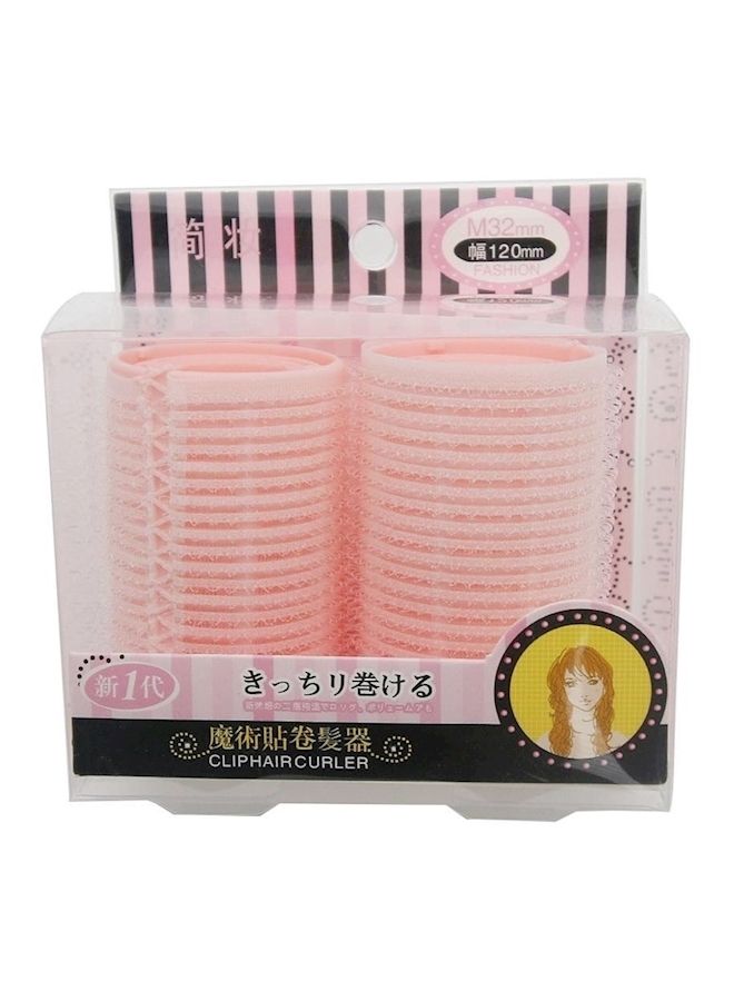 نيبمينينت 6 قطع من لفافات الشعر ذاتية التثبيت وردي