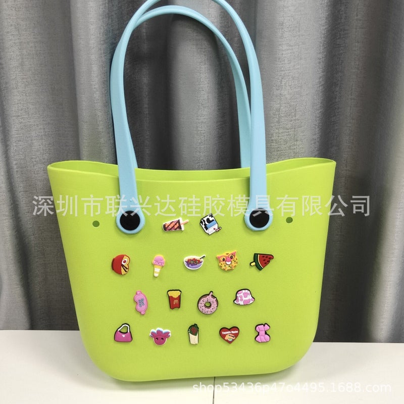 Selling Eva Beach Bag Diy Cartoon Buckle Cute Creative Hole Bag Fashion Outdoor Bag - Image 3