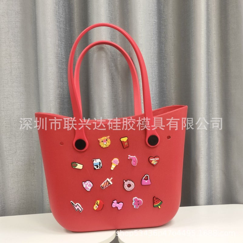 Selling Eva Beach Bag Diy Cartoon Buckle Cute Creative Hole Bag Fashion Outdoor Bag - Image 1