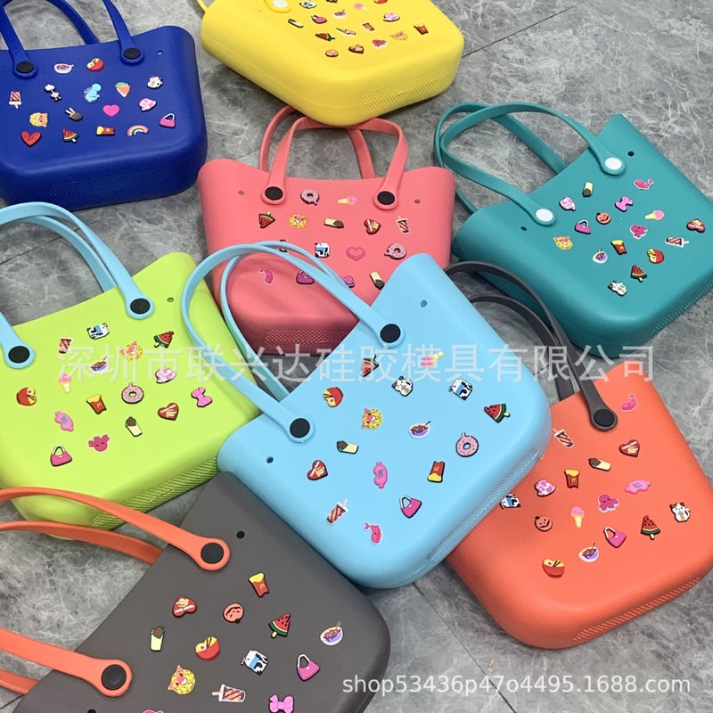 Selling Eva Beach Bag Diy Cartoon Buckle Cute Creative Hole Bag Fashion Outdoor Bag - Image 2