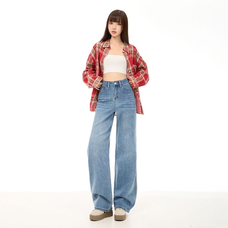 Unisex Classic Denim Jeans Loose Fit Daily Outdoor Wear - Image 3
